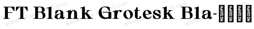 FT Blank Grotesk Bla字体转换